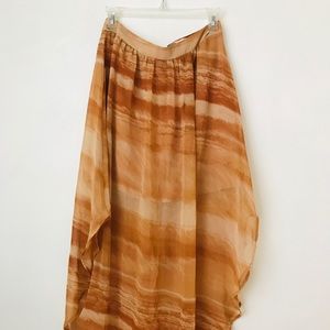 Chiffon desert print skirt